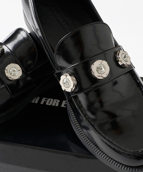 90's vintage デザイン　ローファー　アーカイブ　y2k グランジ CLASSIC BIJOU DESIGN LOAFER / クラシックビジューデザイン