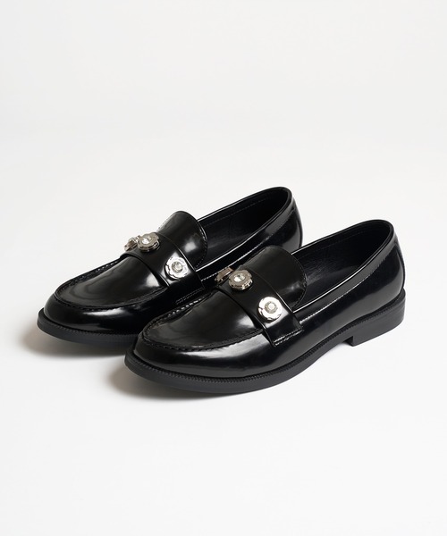 MACKINTOSH ブラック ローファー クリスタルビジュー Amazon | [マッキントッシュ フィロソフィー] ローファー