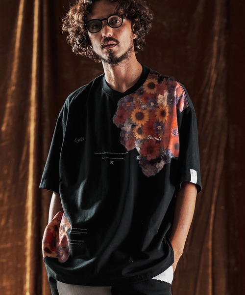 ANGENEHM（アンゲネーム）の「mt9885-Printed T-shirt -Botanical Art- Tシャツ(AG05-025acf)（Tシャツ/カットソー・メンズ・ホワイト/ブラック・L/M/S）」の5枚目の写真