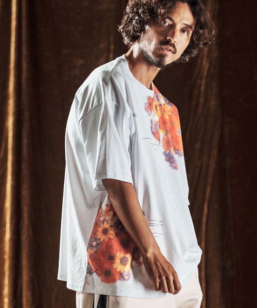 ANGENEHM（アンゲネーム）の「mt9885-Printed T-shirt -Botanical Art- Tシャツ(AG05-025acf)（Tシャツ/カットソー・メンズ・ホワイト/ブラック・L/M/S）」の10枚目の写真