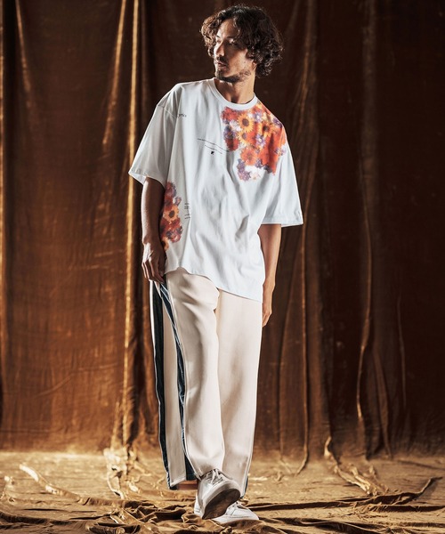 ANGENEHM（アンゲネーム）の「mt9885-Printed T-shirt -Botanical Art- Tシャツ(AG05-025acf)（Tシャツ/カットソー・メンズ・ホワイト/ブラック・L/M/S）」の12枚目の写真