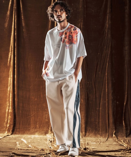 ANGENEHM（アンゲネーム）の「mt9885-Printed T-shirt -Botanical Art- Tシャツ(AG05-025acf)（Tシャツ/カットソー・メンズ・ホワイト/ブラック・L/M/S）」の13枚目の写真