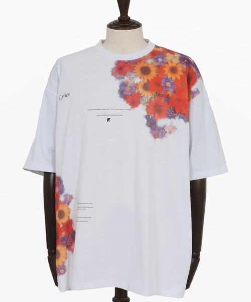 ANGENEHM（アンゲネーム）の「mt9885-Printed T-shirt -Botanical Art- Tシャツ(AG05-025acf)（Tシャツ/カットソー・メンズ・ホワイト/ブラック・L/M/S）」の15枚目の写真