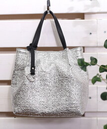 COOCO（クーコ）の「メタリックツマミハンドル２ＷＡＹミニトートバッグ（トートバッグ）」