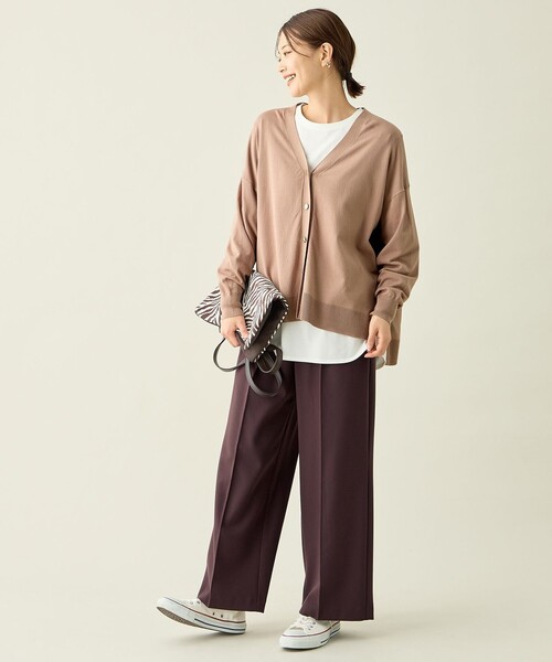 ANY(エニィ)の「【A4サイズ収納可】ゼブラジャガード柄トートバッグ(トートバッグ・レディース・ダークブラウン系/ブラック系・F)」の10枚目の写真