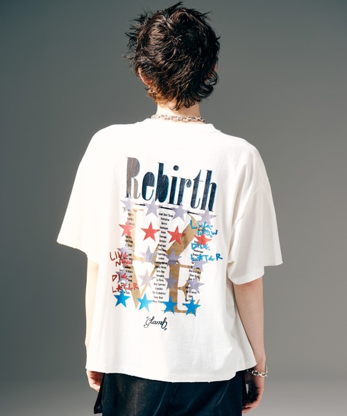 glamb（グラム）の「Barbed Wire T-Shirt / バーブドワイヤーTシャツ（Tシャツ/カットソー・メンズ・ホワイト/ブラック・S/M/L）」の15枚目の写真