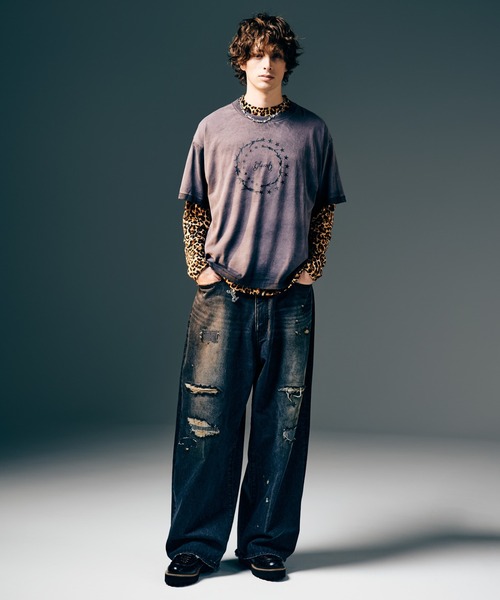 glamb（グラム）の「Barbed Wire T-Shirt / バーブドワイヤーTシャツ（Tシャツ/カットソー・メンズ・ホワイト/ブラック・S/M/L）」の13枚目の写真