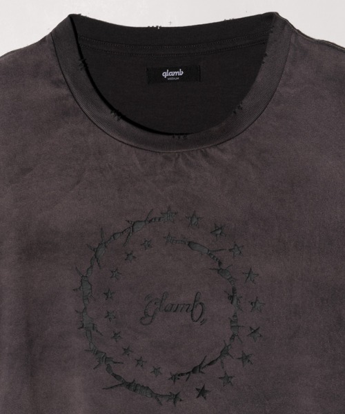 glamb（グラム）の「Barbed Wire T-Shirt / バーブドワイヤーTシャツ（Tシャツ/カットソー・メンズ・ホワイト/ブラック・S/M/L）」の20枚目の写真