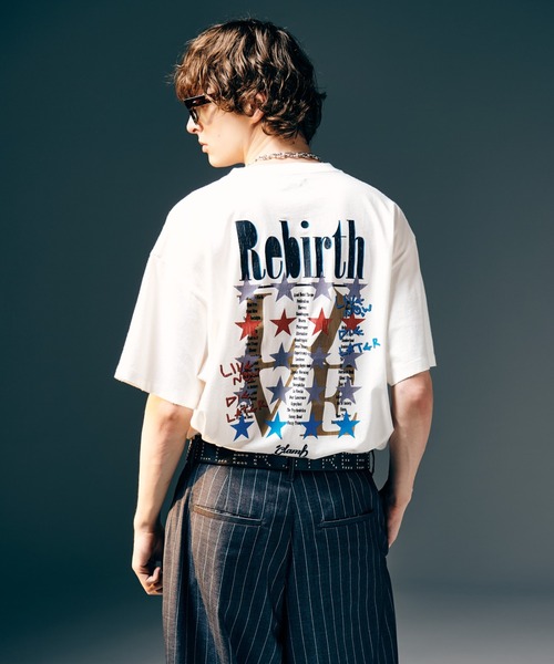 glamb（グラム）の「Barbed Wire T-Shirt / バーブドワイヤーTシャツ（Tシャツ/カットソー・メンズ・ホワイト/ブラック・S/M/L）」の8枚目の写真