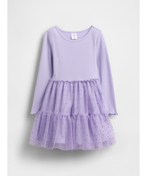 GAP（ギャップ）の「ミックスメディア チュールワンピース (幼児・ベビー)（ワンピース・キッズ・ピンク/ブラック/パープル・100cm/90cm/80ｃｍ/110cm/105cm/95cm/70cm）」の5枚目の写真