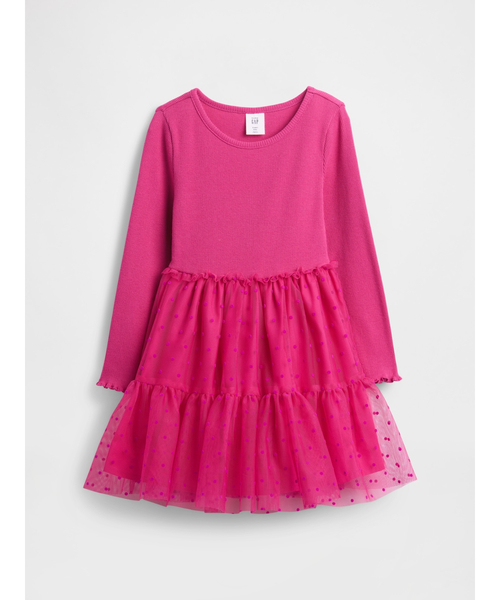 GAP（ギャップ）の「ミックスメディア チュールワンピース (幼児・ベビー)（ワンピース・キッズ・ピンク/ブラック/パープル・100cm/90cm/80ｃｍ/110cm/105cm/95cm/70cm）」の6枚目の写真