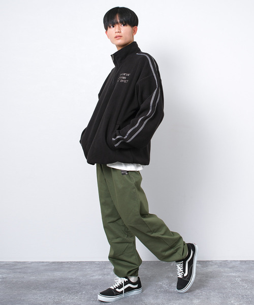 RAT EFFECT(ラットエフェクト)の「ツイルワイドジョガーパンツ(その他パンツ・キッズ・カーキ/ブラック/チャコールグレー/インディゴブルー・130/140/150/160/170)」の11枚目の写真