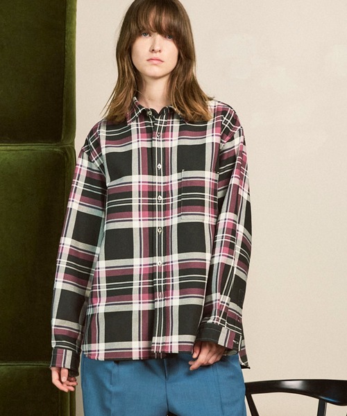 MAISON SPECIAL（メゾンスペシャル）の「《UNISEX》【Italian Dead Stock Fabric】Prime-Over Regular Collar Flannel Shirt/プライムオーバーレギュラーカラーネルシャツ【MAISON SPECIAL/メゾンスペシャル】（シャツ/ブラウス・メンズ・ダークブルー/グレー/その他6/その他7/その他1/その他2/その他3/その他5/ベージュ/ネイビー/サックスブルー/ブルー/アイボリー/ライトグレー/チャコールグレー/ダークネイビー/その他4・1/2/0）」の13枚目の写真