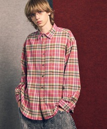 MAISON SPECIAL(]XyV)́sUNISEXtyItalian Dead Stock FabriczPrime-Over Regular Collar Flannel Shirt/vCI[o[M[J[lVcyMAISON SPECIAL/]XyVz(Vc/uEX)