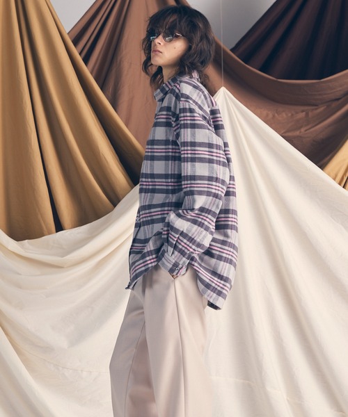 【$HW様】23SS新品　ハンドメイド プラッド ジャスペ ツイル タイ　ブルー NINJAバイカラースウェット[商品：PN23AW-049] - PUNYUS Online Store