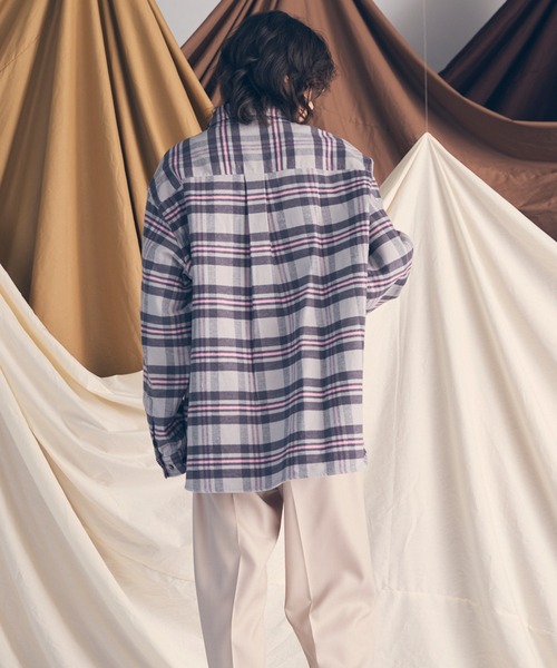 【$HW様】23SS新品　ハンドメイド プラッド ジャスペ ツイル タイ　ブルー UNISEX》【Italian Dead Stock Fabric】Prime-Over Regular Collar