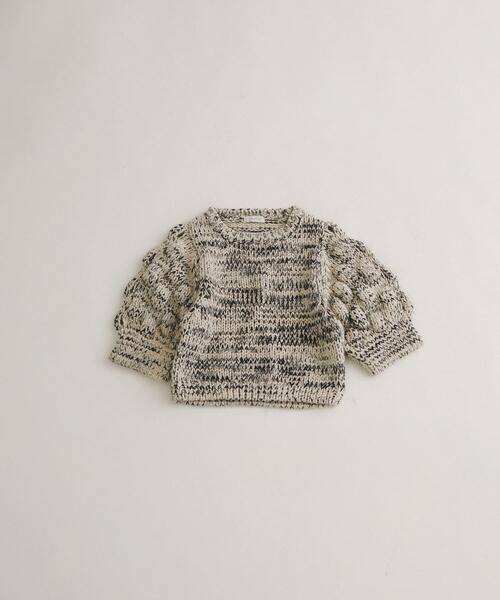 LAATO（ラート）の「lantern sleeve knit（ニット/セーター・レディース・ブラック/オフホワイト・FREE）」の10枚目の写真