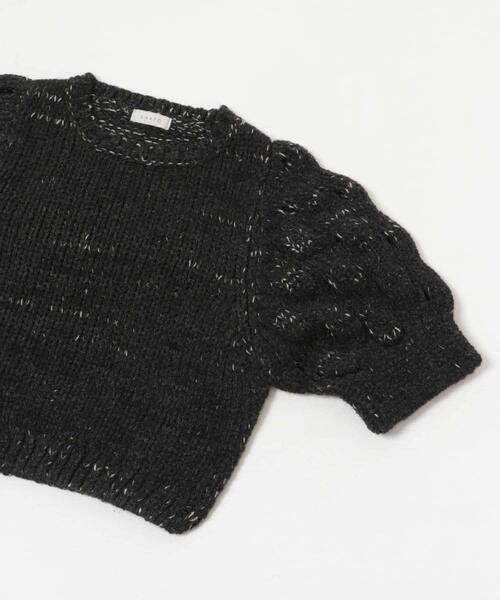 LAATO（ラート）の「lantern sleeve knit（ニット/セーター・レディース・ブラック/オフホワイト・FREE）」の15枚目の写真