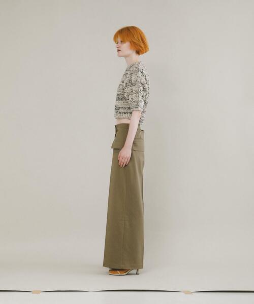 LAATO（ラート）の「lantern sleeve knit（ニット/セーター・レディース・ブラック/オフホワイト・FREE）」の18枚目の写真