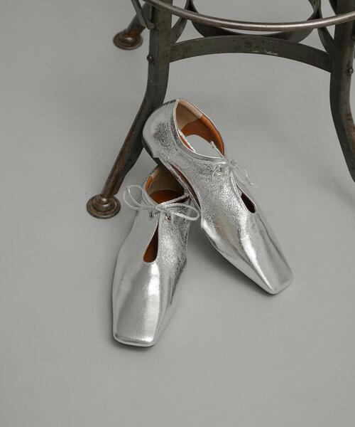 URBAN RESEARCH Sonny Label（アーバンリサーチサニーレーベル）の「スクエアトゥスリットパンプス（パンプス・レディース・シルバー/ブラック・SMALL/MEDIUM/LARGE）」の10枚目の写真