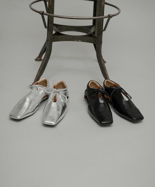 URBAN RESEARCH Sonny Label（アーバンリサーチサニーレーベル）の「スクエアトゥスリットパンプス（パンプス・レディース・シルバー/ブラック・SMALL/MEDIUM/LARGE）」の11枚目の写真