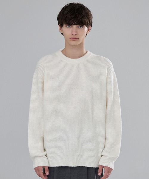 LUENNA】Basic Ribbed Knit Sweater / ベーシック畦編みニットセーター
