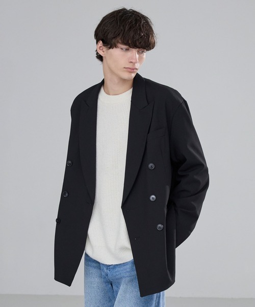 LUENNA（ルエナ）の「【LUENNA】Basic Ribbed Knit Sweater / ベーシック畦編みニットセーター（ニット/セーター・メンズ・ブラウン/アイボリー/ブルー/チャコールグレー・L/M/S）」の21枚目の写真