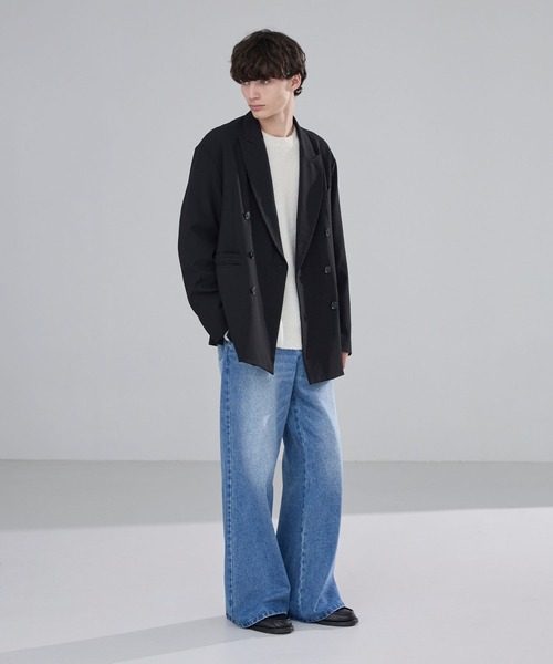 LUENNA（ルエナ）の「【LUENNA】Basic Ribbed Knit Sweater / ベーシック畦編みニットセーター（ニット/セーター・メンズ・ブラウン/アイボリー/ブルー/チャコールグレー・L/M/S）」の22枚目の写真