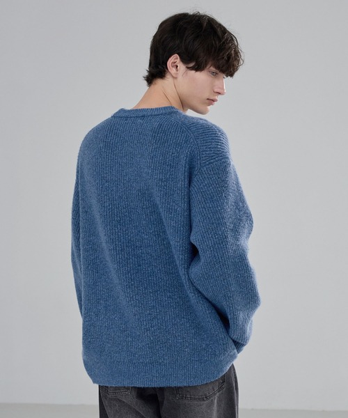 kanamaBURBERRY BLUE 38 ニットセーター 新品未使用 Lena Sweater – Lambswool Sweater with Chunky Turtleneck and Rib