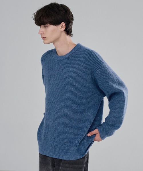 LUENNA】Basic Ribbed Knit Sweater / ベーシック畦編みニットセーター