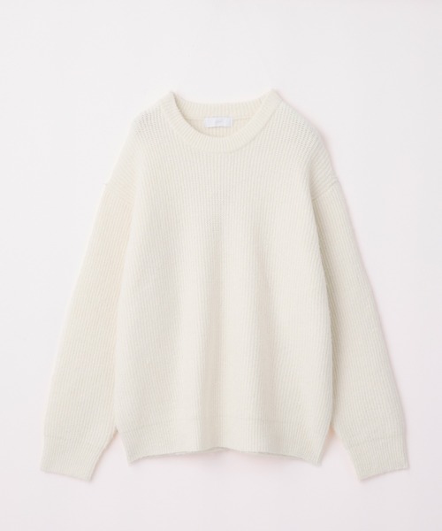 LUENNA】Basic Ribbed Knit Sweater / ベーシック畦編みニットセーター