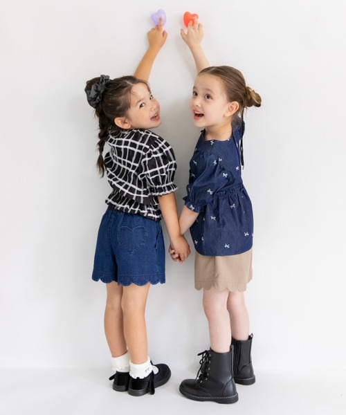 BRANSHES（ブランシェス）の「【マシュマロ】裾スカラップショートパンツ（その他パンツ・キッズ・エンジ/ネイビー/カラフル/ブラック/ブラウン/その他1・110/120/140/150/90/100/80/130）」の17枚目の写真