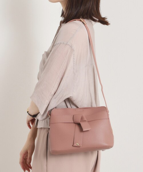 ITS'DEMO（イッツデモ）の「◆＜かるバッグ＞ミニショルダー（ショルダーバッグ・レディース・グレー/ナチュラル/ブラック/ピンク系・00）」の4枚目の写真