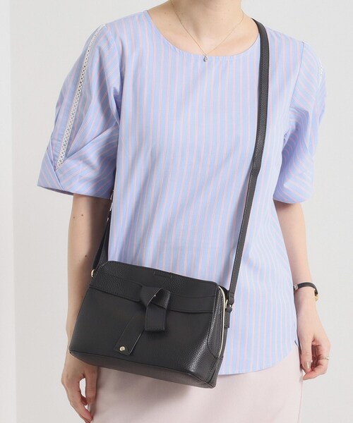 ITS'DEMO（イッツデモ）の「◆＜かるバッグ＞ミニショルダー（ショルダーバッグ・レディース・グレー/ナチュラル/ブラック/ピンク系・00）」の2枚目の写真