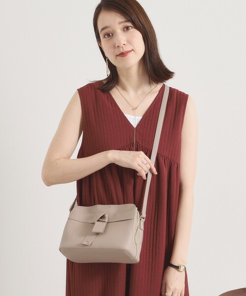 ITS'DEMO（イッツデモ）の「◆＜かるバッグ＞ミニショルダー（ショルダーバッグ・レディース・グレー/ナチュラル/ブラック/ピンク系・00）」の12枚目の写真