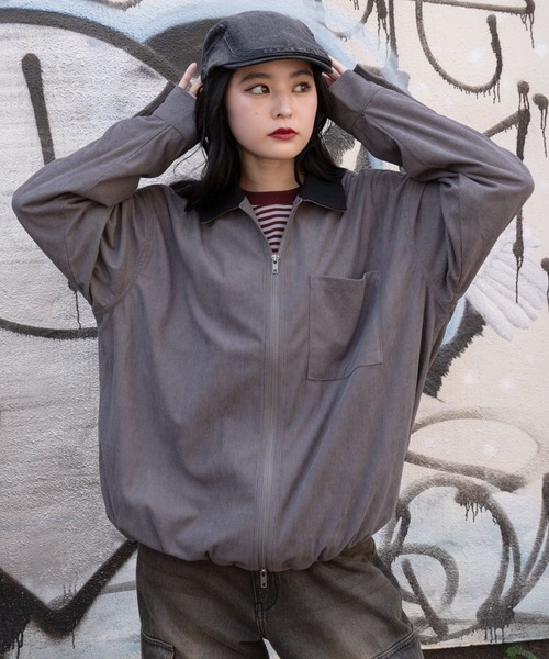 WEGO(ウィゴー)の「WEGO/コーデュロイシャツジャケット(ブルゾン・メンズ・ブラウン/チャコール・MEDIUM/LARGE)」の15枚目の写真