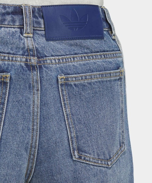 海外限定 adidas ルーズデニムパンツ ストライプ ブルー XSサイズ adidas サイドストライプ デニムパンツ XLサイズ 海外限定