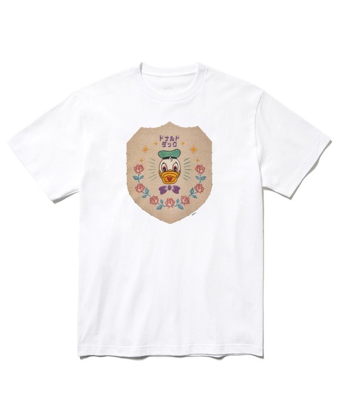 Disney（ディズニー）の「Donald Duck / T-shirt Designed by Koichiro Takagi（Tシャツ/カットソー・メンズ・ブラック/ホワイト・XX-LARGE/X-LARGE/LARGE/MEDIUM）」の2枚目の写真