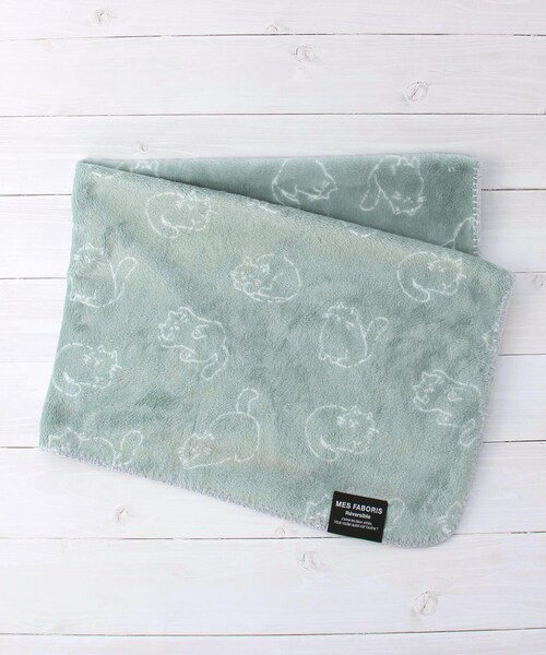 one'sterrace（ワンズテラス）の「【あったか】リバーシブル ブランケット（ブランケット・レディース・ブラック系8/ベージュ系8/ピンク系9/グリーン系5・99）」の3枚目の写真