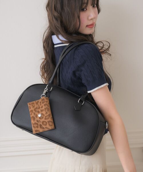 ems excite（エムズエキサイト）の「BIGボストンバッグ（ショルダーバッグ・レディース・ブラック/ブラウン/キャメル・ONE SIZE）」の7枚目の写真