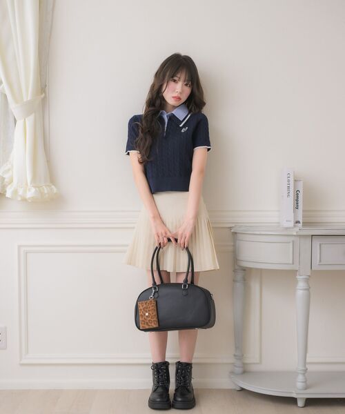 ems excite（エムズエキサイト）の「BIGボストンバッグ（ショルダーバッグ・レディース・ブラック/ブラウン/キャメル・ONE SIZE）」の9枚目の写真