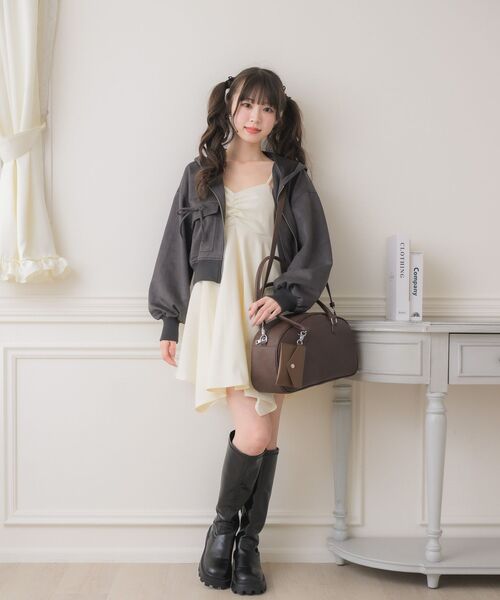 ems excite（エムズエキサイト）の「BIGボストンバッグ（ショルダーバッグ・レディース・ブラック/ブラウン/キャメル・ONE SIZE）」の14枚目の写真