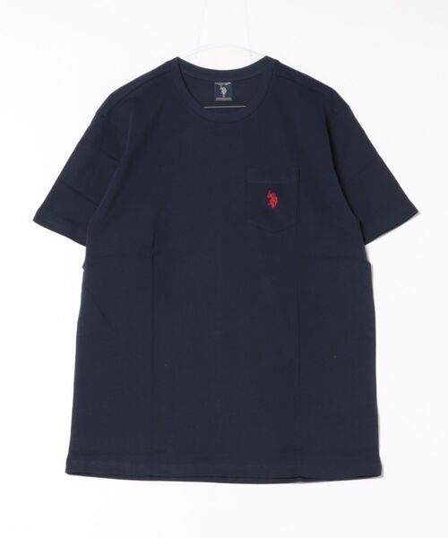 U.S. POLO ASSN.(ユーエスポロアッスン)の「【U.S. POLO ASSN】ワンポイント刺繍コットンTシャツ(Tシャツ/カットソー・メンズ・ネイビー/ブラック/ホワイト・X-LARGE/MEDIUM/LARGE)」の3枚目の写真