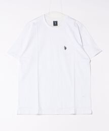 【U.S. POLO ASSN】ワンポイント刺繍コットンTシャツ