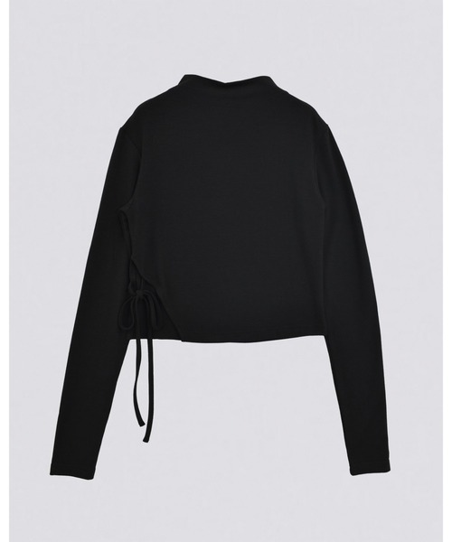 kiehtova（キエトヴァ）の「【kiehtova】SMOOTH SIDE SLIT TOPS/スムース サイドスリット トップス（Tシャツ/カットソー・レディース・アイボリー/グレー/ブラック・FREE）」の8枚目の写真