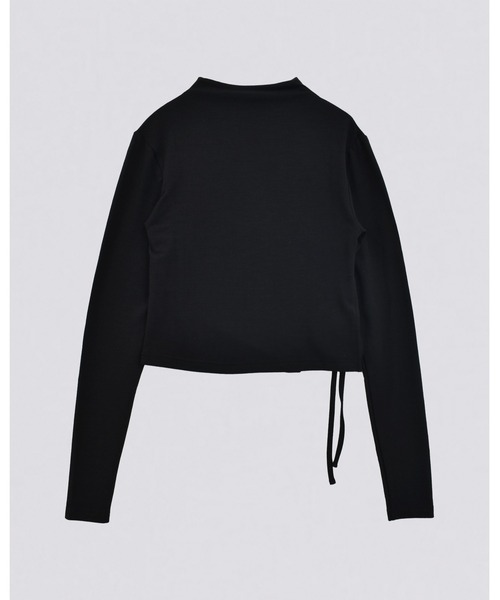 kiehtova（キエトヴァ）の「【kiehtova】SMOOTH SIDE SLIT TOPS/スムース サイドスリット トップス（Tシャツ/カットソー・レディース・アイボリー/グレー/ブラック・FREE）」の9枚目の写真