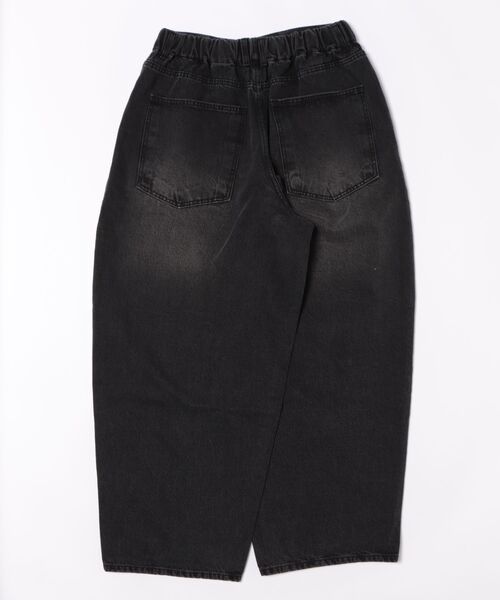 SIS(エスアイエス)の「SIS/エスアイエス/ダメージバギーパンツ(デニムパンツ・メンズ・ブラック・L)」の2枚目の写真
