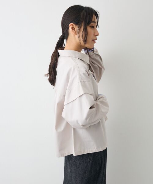 CRAFT STANDARD BOUTIQUE(クラフトスタンダードブティック)の「パネルデザインワイドシャツ(シャツ/ブラウス・レディース・ライトグレー/カーキ/サックスブルー・FREE)」の8枚目の写真