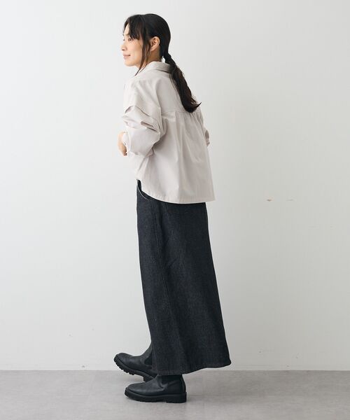 CRAFT STANDARD BOUTIQUE(クラフトスタンダードブティック)の「パネルデザインワイドシャツ(シャツ/ブラウス・レディース・ライトグレー/カーキ/サックスブルー・FREE)」の11枚目の写真