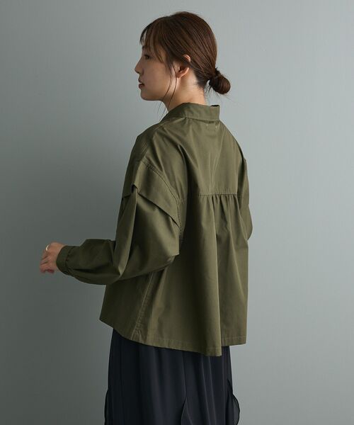 CRAFT STANDARD BOUTIQUE(クラフトスタンダードブティック)の「パネルデザインワイドシャツ(シャツ/ブラウス・レディース・ライトグレー/カーキ/サックスブルー・FREE)」の16枚目の写真